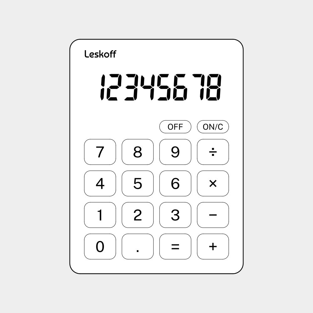 Leskoff Calculator, image 1 of 2