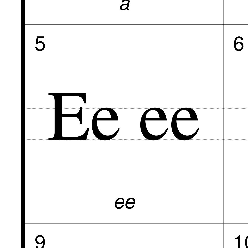 Leskoff Massachusett Alphabet Chart, 23.4 x 33.1 in (59.4 x 84.1 cm, Poster / Wall Chart), image 2 of 2
