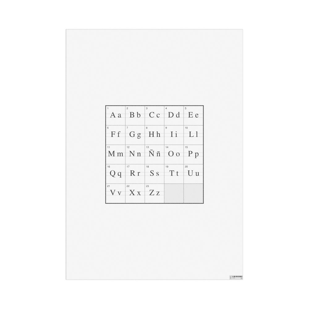 Leskoff Galician Alphabet Chart, image 1 of 1