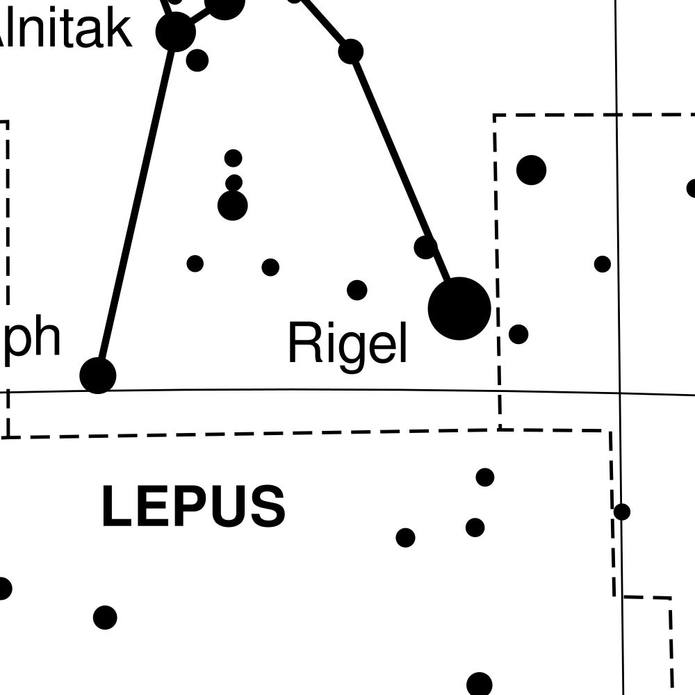 Leskoff Orion Constellation Poster, English-Labeled, image 2 of 2