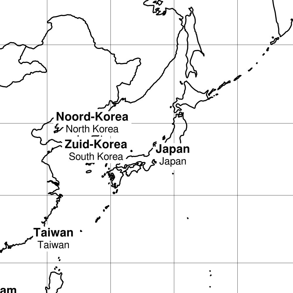 Leskoff World Wall Map (World Map Poster), Dutch/English-Labeled, image 2 of 2