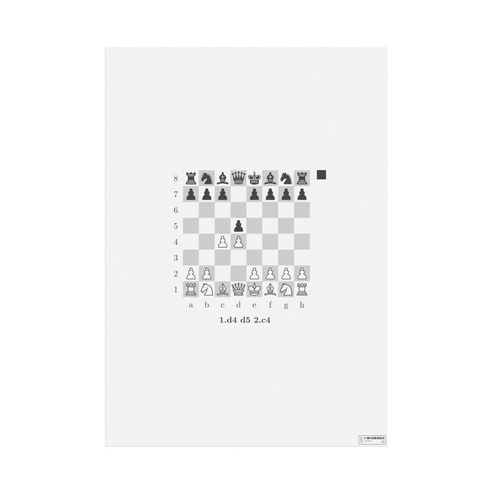 Leskoff Queen's Gambit Poster, image 1 of 1
