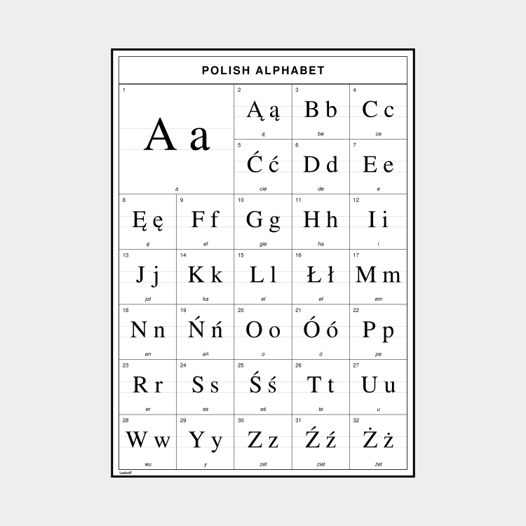 Leskoff Polish Alphabet image 1 of 2