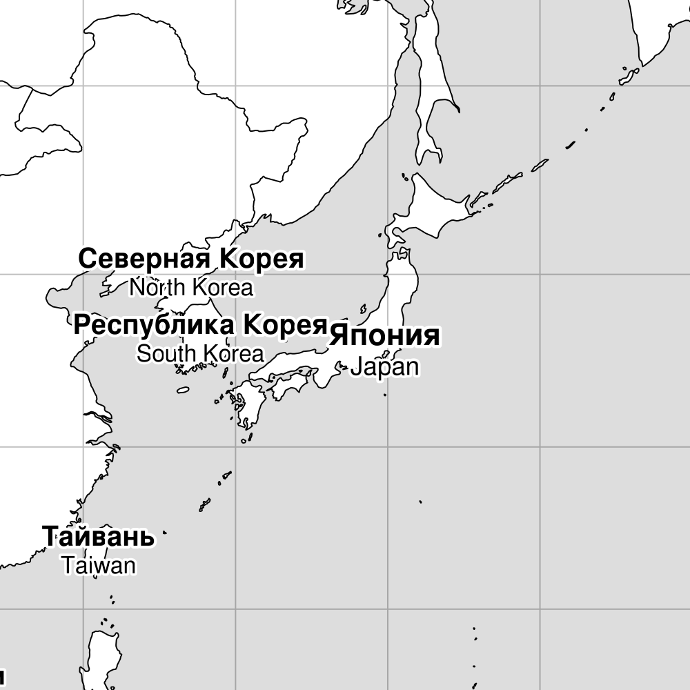 Leskoff Russian-Language Map of the World image 2 of 2