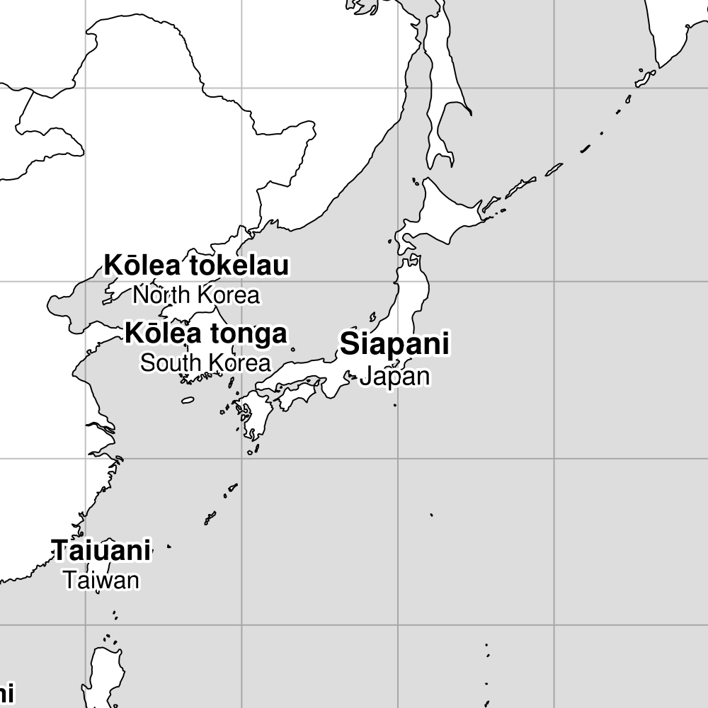 Leskoff Tongan-Language Map of the World image 2 of 2