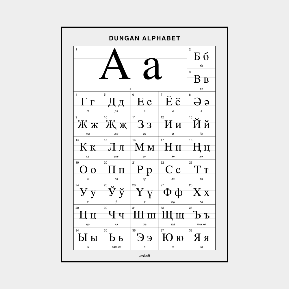 Leskoff Dungan Alphabet image 1 of 1