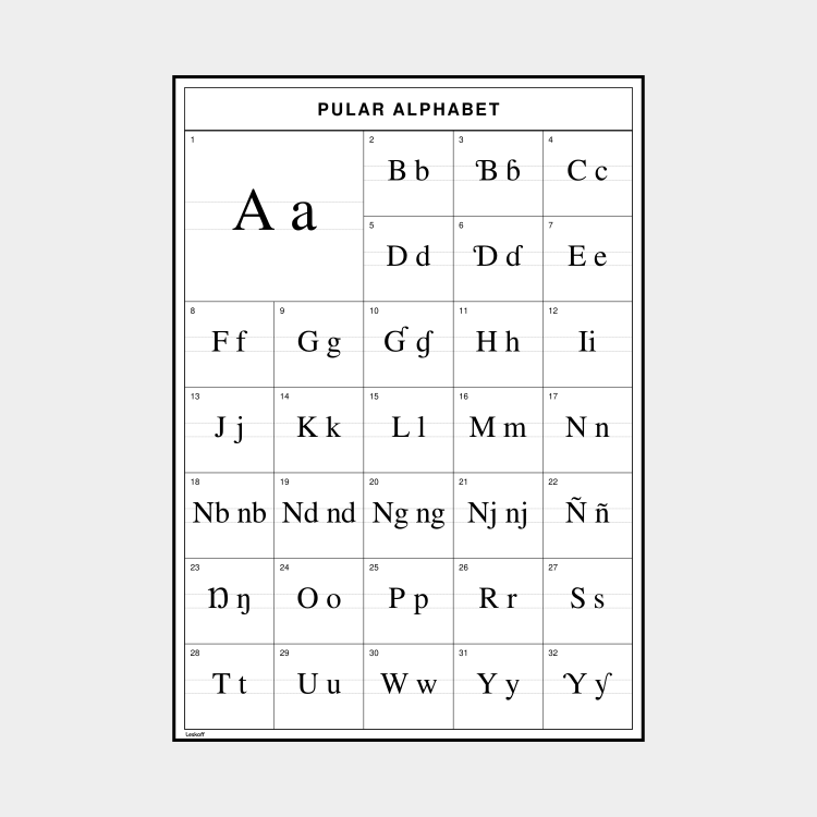 Leskoff Pular Alphabet image 1 of 2