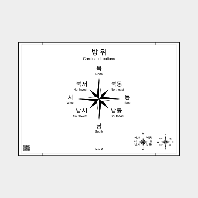 Leskoff Cardinal Directions in Korean image 1 of 1