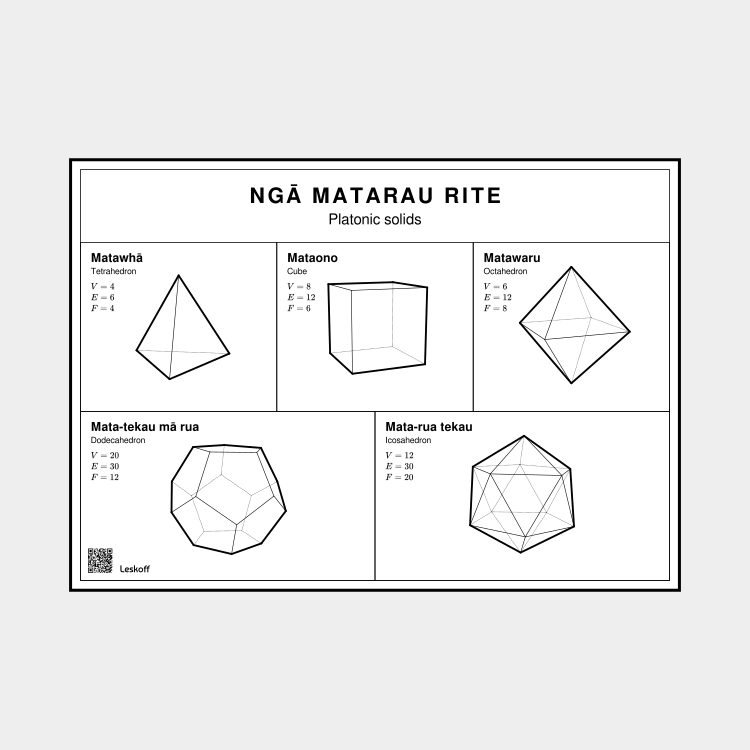 Leskoff Platonic Solids in Māori image 1 of 1