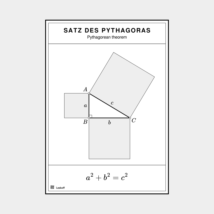 Leskoff Pythagorean Theorem in German image 1 of 1