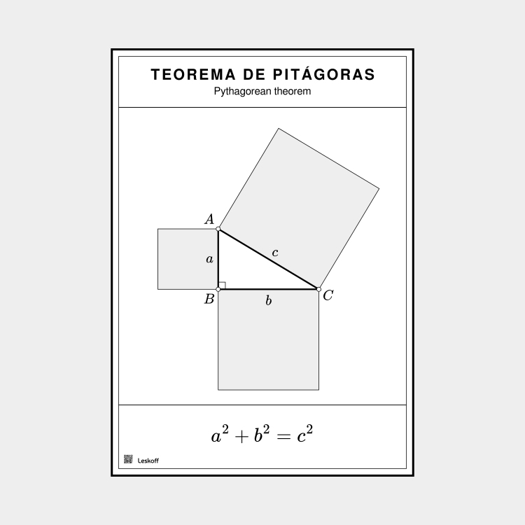 Leskoff Pythagorean Theorem in Spanish image 1 of 1